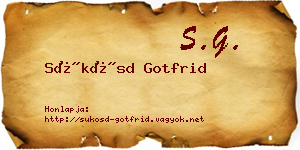 Sükösd Gotfrid névjegykártya